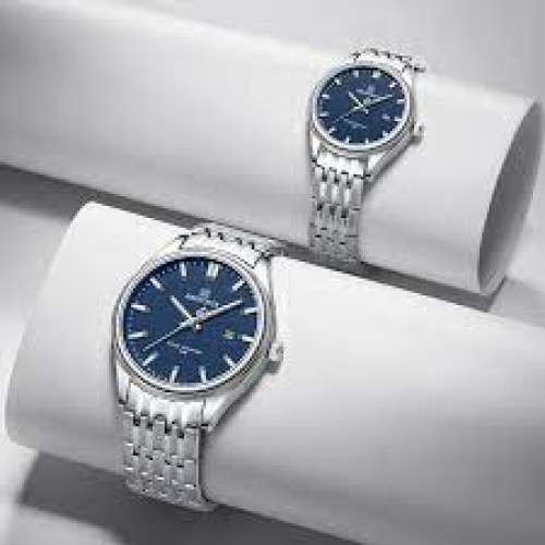 Naviforce 8039 Couple – Sliver Blue